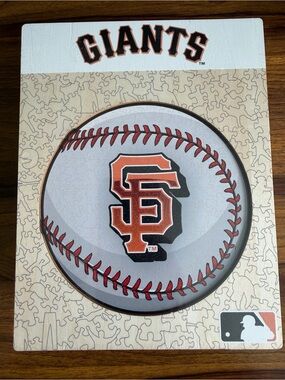 San Francisco Giants Baseball Puzzle Wall Art - Orange, Black, White